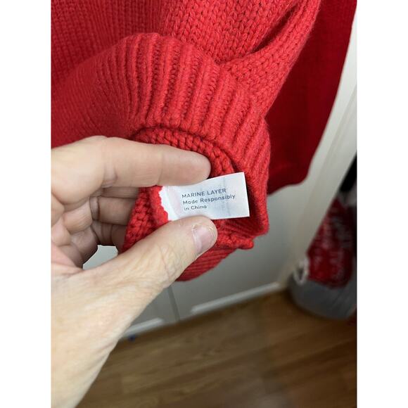 Marine Layer NWT Archive Alpine Holiday Fair Isle Sweater Wool Alpaca Sz Medium - Picture 8 of 11